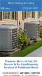 Mobile Screenshot of martin-heating-cooling.com